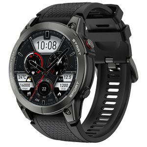 Montre connectée avec écran TFT, boîtier en alliage, surveillance de la santé, GPS, étanche IPX8, appels Bluetooth, notifications, suivi d'activité pour hommes et femmes - Product Image 1