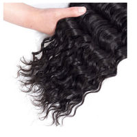 Extensions de Cheveux Humains Bouclés Ondulés Profonds Birmanes, Noir Naturel, Grade 10A, Cheveux Vierges Remy, Tissage Double Trame Faite à la Machine, 99j