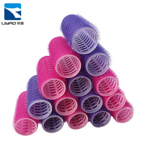 Salon customized eco-friendly nylon plastic hook and loop hair roller/hair clips - Product Image 2
