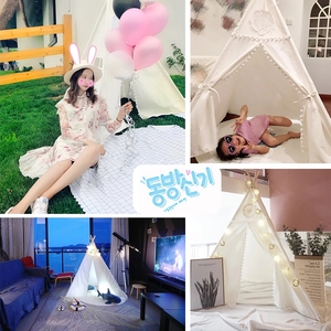 Hot New Small Folding Cotton Toy Tent Interior y exterior Sensorial Blackout Play House para niños Estilo suave - Product Image 6