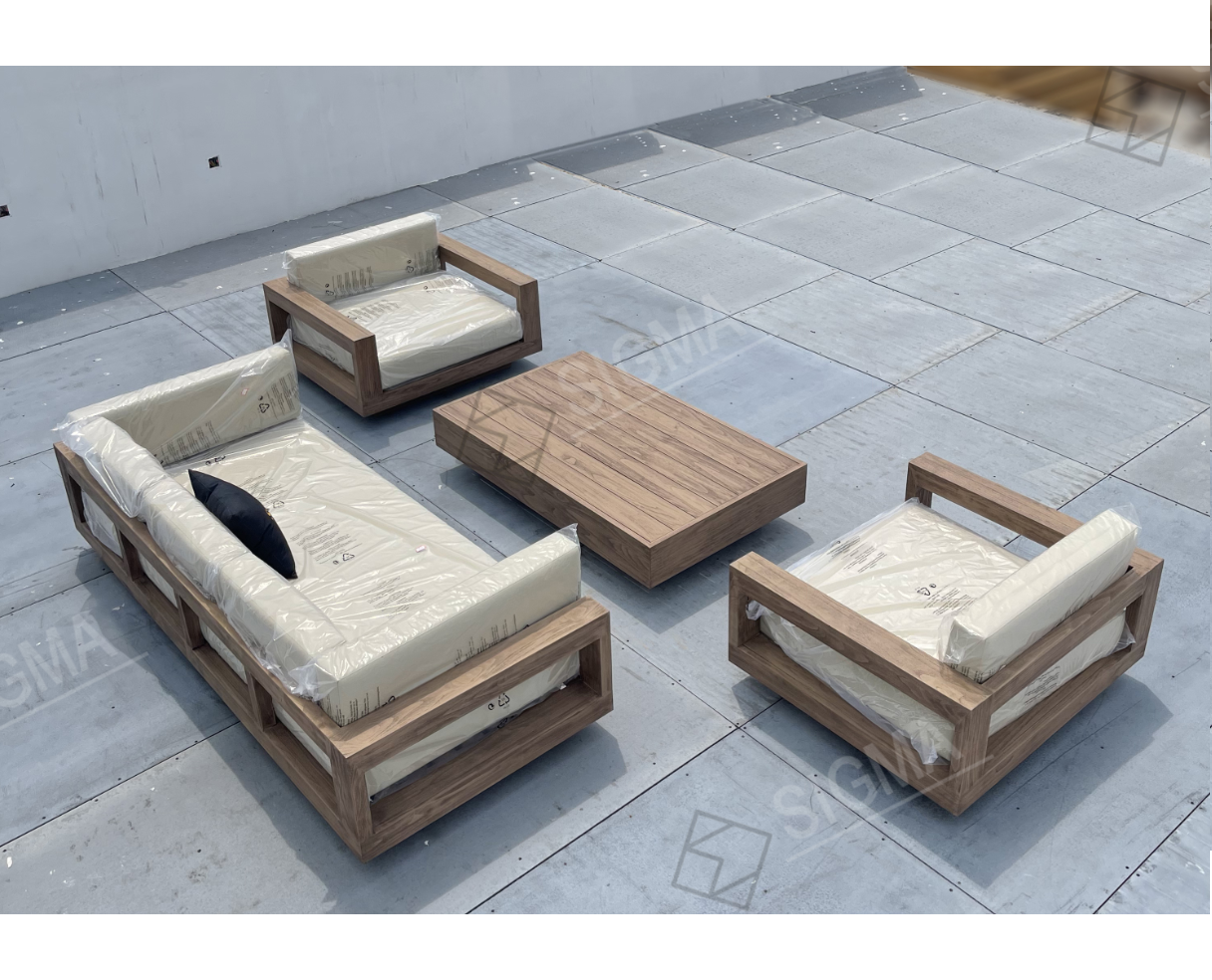 Outdoor Furniture Set Garden Sofa Set Furniture Sectional Sofa Teak Wood Furniture Outdoor Teak Sofa Sets Garden Chair