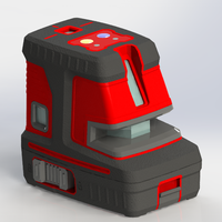 Ligne croisée auto-nivelante étanche IP54 de haute qualité + niveau Laser à faisceau vert à 5 points