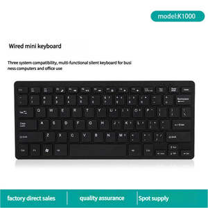 Aangepaste Franse Japanse Mini 78-Key Office Standaard Ergonomische Bedrade Notebook Externe Usb-Toetsenbord - Product Image 3