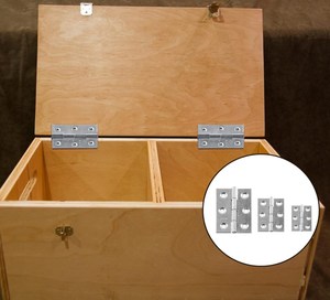 Bisagras Cuadradas Plateadas de Acero Inoxidable para Puerta y Ventana, Bisagra Plegable a Tope, Soldadura de Cierre Suave PARA EL Hogar, Muebles de Cocina de Madera, 1 Pulgada - Product Image 5