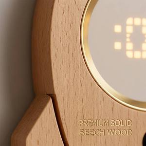 <span class=keywords><strong>Reloj</strong></span> <span class=keywords><strong>de</strong></span> Pared Digital Moderno con Sensor <span class=keywords><strong>de</strong></span> Movimiento Inteligente, Luz Nocturna Recargable <span class=keywords><strong>de</strong></span> Madera para Decoración <span class=keywords><strong>de</strong></span> Dormitorio y Oficina en Casa - Product Image 3