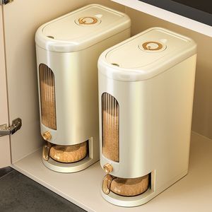 <b>Rice</b> Storage <b>Container</b> Large Capacity Airtight Automatic Dispenser Home Kitchen Use - Product Image 1