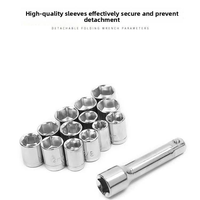 Kit de clés à cliquet en acier à haute teneur en carbone Kejian de 40 pièces avec embouts, tournevis et boîte à outils pour la réparation de machines
