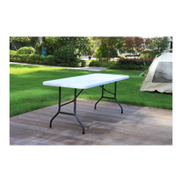 Table de chevalet pliante en plastique de 3.5cm d'épaisseur blanche de vente chaude 6ft
