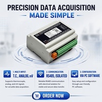MSC890S: Módulo de E/S Madincos para Montaje en Riel DIN35, Módulo de Entrada para Termopar/RTD/4-20mA/0-10VDC a RS485, Adquisición de Datos PLC/DCS