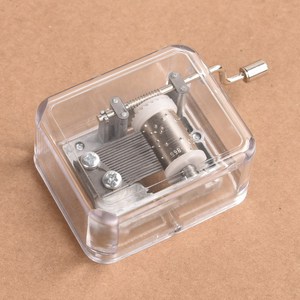 Nhà Máy Bán buôn giá tay-cranked âm nhạc hộp trong suốt Mini Vuông âm nhạc hộp phổ biến âm nhạc hộp quà lưu niệm - Product Image 4
