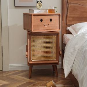 Moderno gabinete de Arte de madera maciza <span class=keywords><strong>Internet</strong></span> famoso rectángulo Robot mesita de noche sofá almacenamiento lateral para sala de estar - Product Image 1