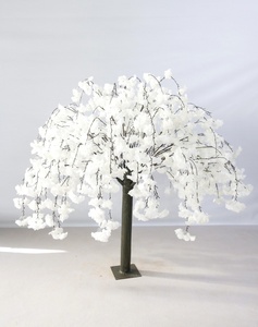 En promotion : Arbre artificiel Bougainvillea à fleurs de <span class=keywords><strong>cerisier</strong></span>, 3m (6ft), en soie blanche - Product Image 4