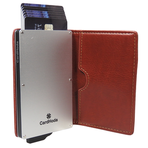 Custom Short Unisex Card Holder <b>Wallet</b> with Open Closure <b>RFID</b> Anti-Theft Feature Nylon Lining Fashion PU - Product Image 1