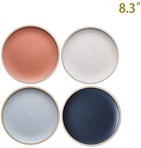 OEM 2021 nuovo Design <span class=keywords><strong>piatti</strong></span> da 8.3 pollici in porcellana <span class=keywords><strong>Set</strong></span> <span class=keywords><strong>piatti</strong></span> per Pizza Pasta da portata glassa opaca <span class=keywords><strong>piatti</strong></span> da Dessert <span class=keywords><strong>Set</strong></span> di 4 - Product Image 5