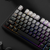 Engraved Gradient Personalized Keycaps PBT Original Factory Height Complete Set Customized Mechanical Keyboard English Language