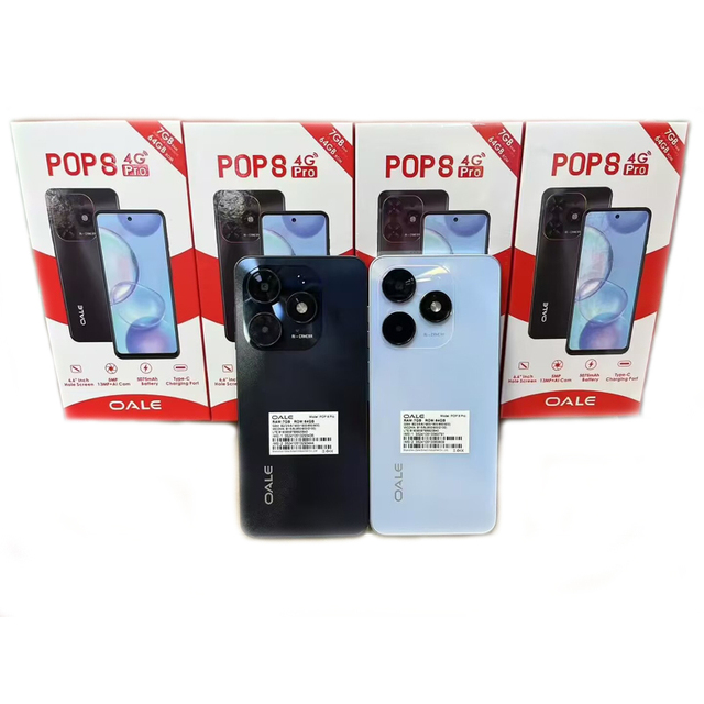 Original Brand Pop8pro 4G High Quality 6.6 Inch Android 13 Mobile Phone Smartphone