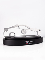 Haute qualité 5mm d'épaisseur en acier forme de voiture de course signe personnalisé créatif automobile artisanat Plaque sport trophée prix gravé