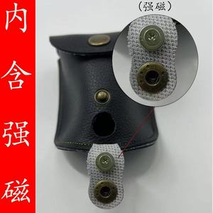 Bolsa de cuero con diseño de mármol para bolas de acero de tirachinas, estuche de almacenamiento duradero con cierre a presión, para uso en exteriores - Product Image 5