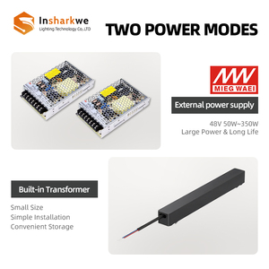 Ultra Mince Mince Moderne Tuya 2.4G Smart <span class=keywords><strong>LED</strong></span> Système Magnétique Cob Piste Lumière Conception Aluminium DC48V Maison Aimant Rail Spotlights - Product Image 4