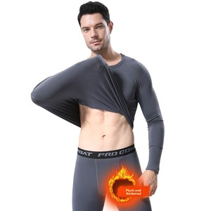 Camicia <span class=keywords><strong>da</strong></span> <span class=keywords><strong>uomo</strong></span> a compressione termica <span class=keywords><strong>in</strong></span> <span class=keywords><strong>pile</strong></span> foderata a maniche lunghe <span class=keywords><strong>camicie</strong></span> termiche a Base atletica - Product Image 2