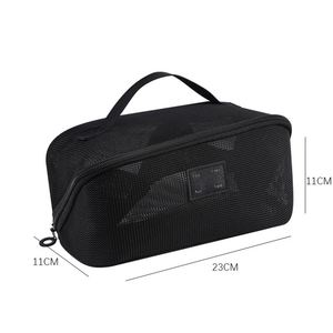 Small Travel Kit Storage <b>Pouch</b> Clear Portable Toiletry Bags for Women Mesh Makeup Bag Cosmetic Bag - Product Image 5