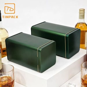 Caja Metálica Personalizada de Grado Alimenticio con Cierre Seguro, Ideal para Envasado de Regalos de Brandy, Whisky, <span class=keywords><strong>Vodka</strong></span> y Licores - Product Image 6