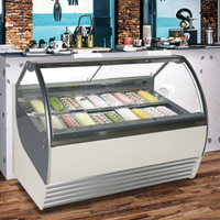Star Hotel Restaurant Restauration commerciale Équipement de cuisine Vitrine Gelato pour l'installation d'approvisionnement de l'industrie des services alimentaires