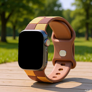 Correa de reloj inteligente con diseño de tablero de ajedrez Upro, correa deportiva transpirable de silicona para Apple Watch Series 10 9 8 7 6 SE - Product Image 1