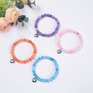 Natural Stone <b>Bracelet</b> Colorful Glass <b>Beaded</b> Reiki Energy Innovative Best Seller One-stop Sourcing - Product Image 1
