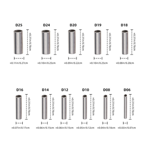 100 pièces/boîte de fils de pêche, sertissage, tube simple en acier, tube <span class=keywords><strong>double</strong></span>, tube capillaire en <span class=keywords><strong>cuivre</strong></span>, pince - Product Image 3