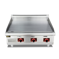 Équipement de restauration de qualité industrielle commerciale, plaque chauffante à gaz, plaque de cuisson en acier inoxydable, plaque chauffante de cuisine