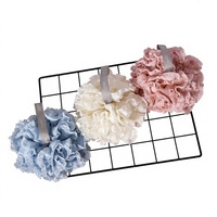 Grande boule de bain en dentelle, motif floral mignon, mousse riche, exfoliant super doux, élimine la saleté, en PE, accessoire de bain pour la douche et la baignoire.