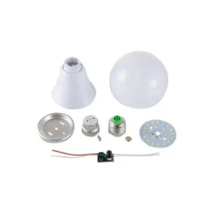 新製品パネルライト部品プラスチックハウジングアクセサリーLED電球9ワット原材料