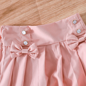 ชุดเดรสเด็กผู้หญิงแขนกุดสองชิ้น น่ารัก สวยสง่า สำหรับเด็กอายุ 4-8 ปี แฟชั่นฤดูร้อน พร้อมโบว์สองอันและลูกไม้ - Product Image 6