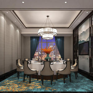 Tapis en nylon tissé imprimé antidérapant, anti-salissure, antibactérien, lavable et durable pour salle de conférence - Product Image 6