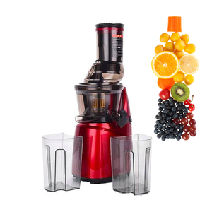 Nouveauté, extracteur de jus lent commercial multifonction à grande ouverture, à double engrenage électrique, à nettoyage automatique, moteur CC, OEM 65 VDE - Product Image 1