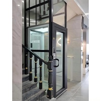 Prix bon marché petite maison ascenseur résidentiel 2-5 personnes externe Mini Villa personnelle ascenseur de maison pour 2 3 étages ascenseur pour la maison