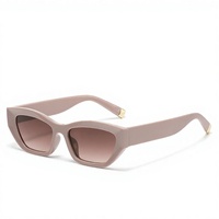 Nouvelles Lunettes de Soleil Tendance Polygone Œil de Chat UV400 Unisexe Monture Complète Polyvalentes Style Urbain Photographique Transfrontalier