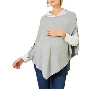 Barboteuse de Type Poncho en coton, écharpe d'allaitement pour la maternité, couverture neutre