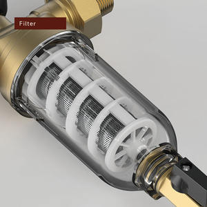 Préfiltre à <span class=keywords><strong>eau</strong></span> manuel de qualité industrielle pour usage hôtelier, autonettoyant, en acier inoxydable 306, filtre à <span class=keywords><strong>eau</strong></span> en laiton 1/2 1'' <span class=keywords><strong>avec</strong></span> manomètre - Product Image 6