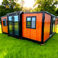 Boda Maison conteneur préfabriquée extensible High Cube de 40 pieds, à structure en acier galvanisé, en kit, moderne, respirante, pour extérieur, école et villa