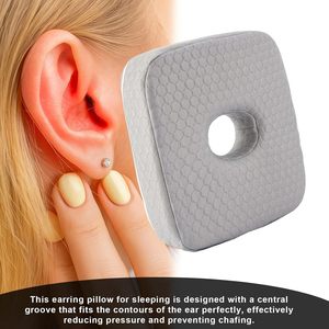Almohada de Espuma Viscoelástica para Dormir de Lado, en Forma de Donut, para Aliviar el Dolor de Oreja y Prevenir la Inflamación por Pendientes - Product Image 4