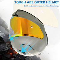 Casque de moto électrique de course intégral personnalisé avec fermeture à dégagement rapide Casque de moto capacete en nouvel état avec lentille