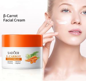 Crème pour le visage à la vitamine B et à la carotte SADOER, anti-allergique, éclaircissante et hydratante, crème éclaircissante pour la peau - Product Image 3