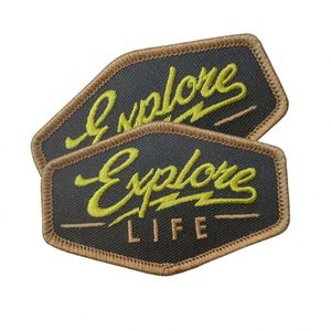 Badges brodés personnalisables 3D pour uniformes universitaires, accessoires vestimentaires en tissu avec patch tissé Jean Scout à coller pour chapeau - Product Image 1