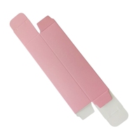 Nouveauté : Boîte en papier cosmétique pliable de couleur, personnalisée pour les échantillons de gloss à lèvres et de parfum