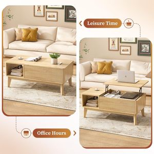 Cross-border <b>folding</b> coffee <b>table</b>, home living room coffee <b>table</b>, simple and stylish, foldable floor-standing storage <b>table</b> - Product Image 4