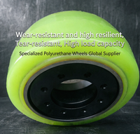 Roue motrice TCM en polyuréthane haute performance 380x165x246mm TCM FBR FBRH, pneu à serrage post-prise de force