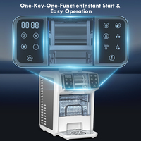 Machine à glaçons Shinechef SC-6201 avec distributeur de bouteilles 2-en-1, pour glaçons carrés et smoothies instantanés pour tous les liquides