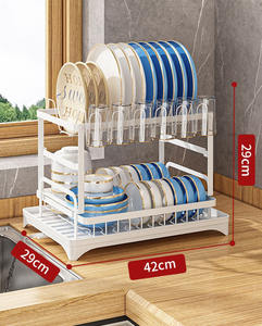 צלחת מטבח ניקוז צלחת אחסון מתלה chops צלחת מטבח עם מדף צלחת צלב גבול גביע - Product Image 6